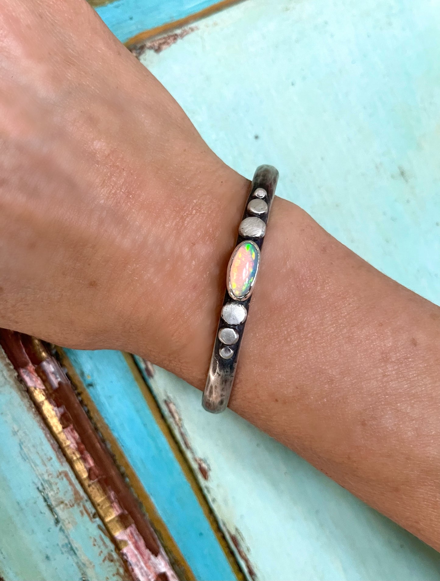 3 Dot Opal Cuff
