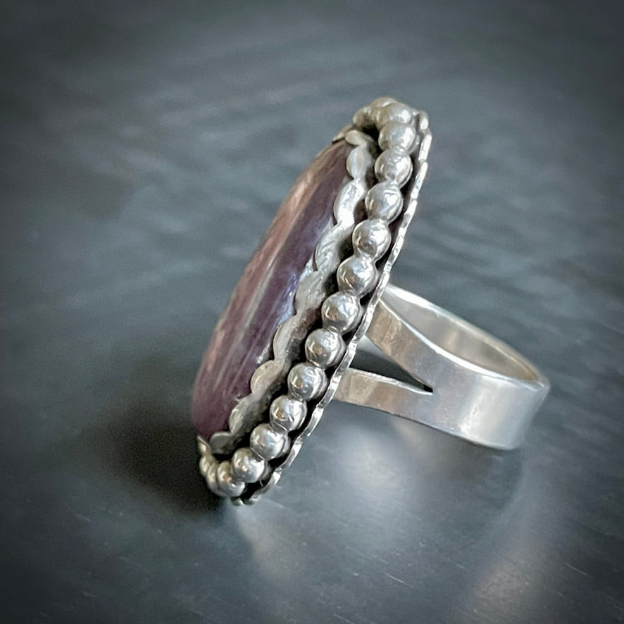 Lavender/ Pink Lepidolite Ring