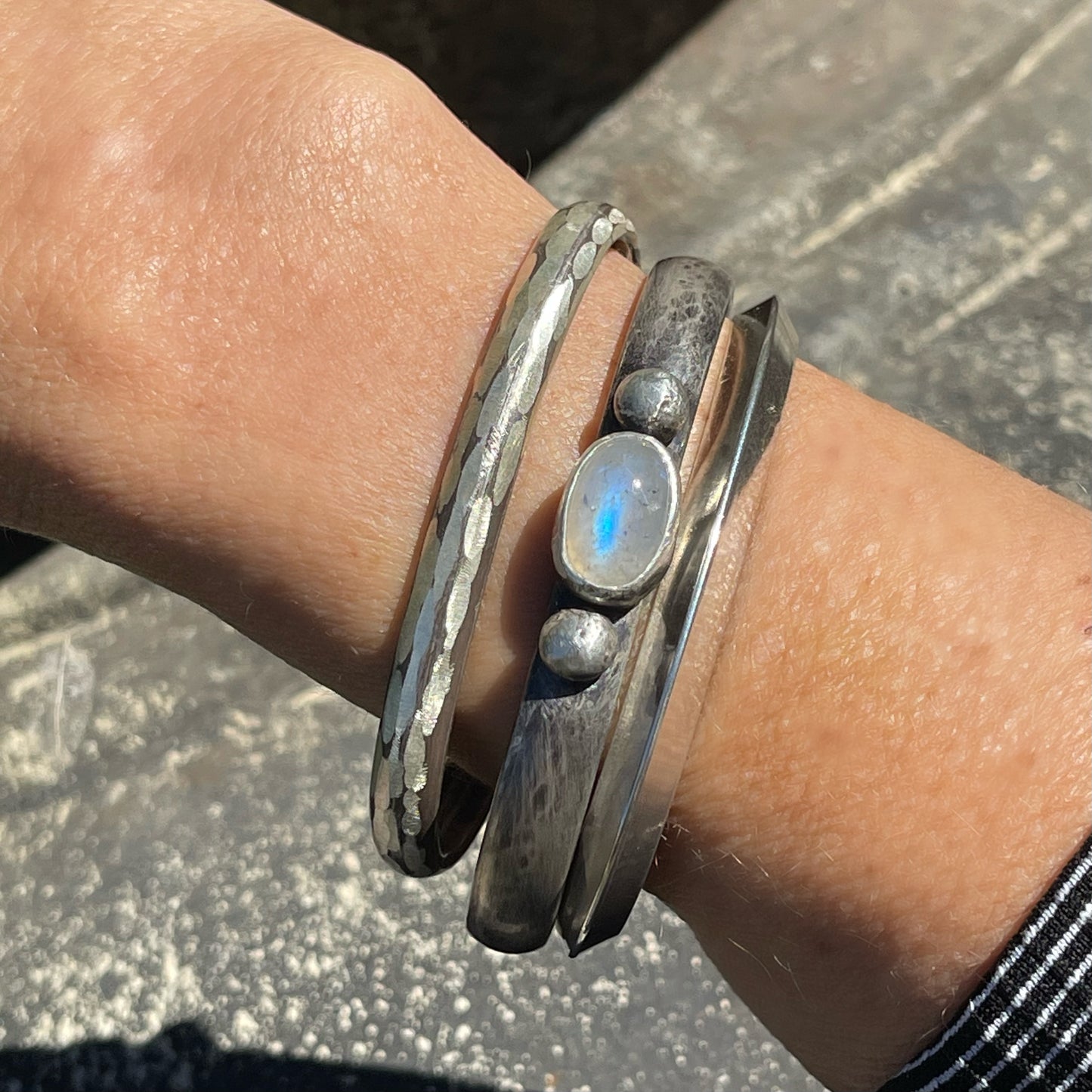 Little Moon(stone) cuff